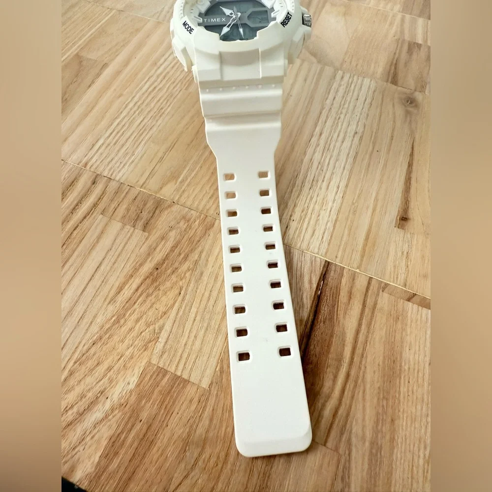 Timex TW5M22400 Men's The HQ DGTL Chronograph Resin Strap white Watch